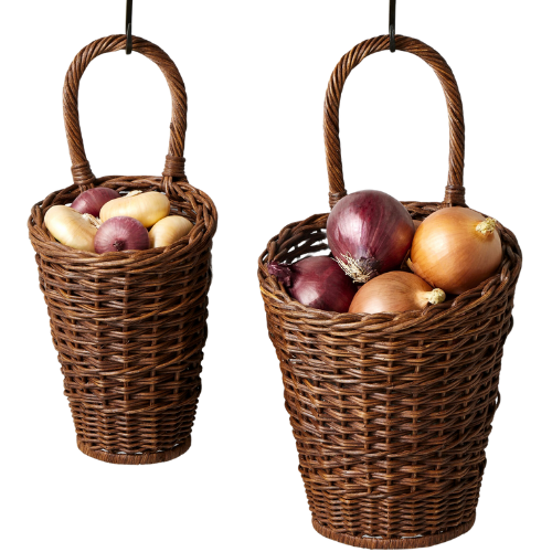 Williams Sonoma Woven Onion Basket, Set of 2