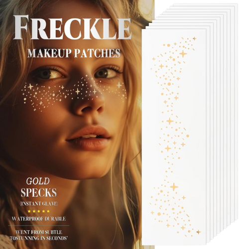 Freckle Glitter Face Tattoo Makeup