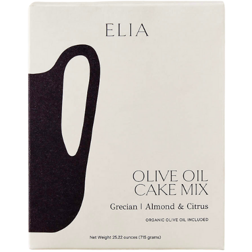 Amazon ELIA Vanilla Bean with a hint of Lemon Olive Oil Cake Mix, Organic and Non-GMO Baking Mix, Greek Extra Virgin Olive Oil Included, Vanilla Lemon, Pack of 1