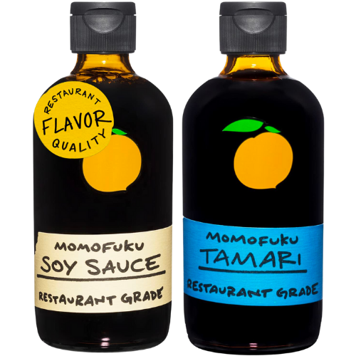 Amazon Momofuku Soy Sauce & Tamari by David Chang, 2 Pack, Restaurant Duo, Organic Ingredients, Chef Made for Cooking & Umami, Steeped with Kombucha