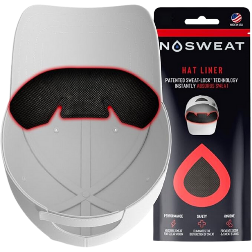 Amazon Golf Hat Sweat Liner – Prevents Stains & Odor by NoSweat- Patented Technology Made in The USA