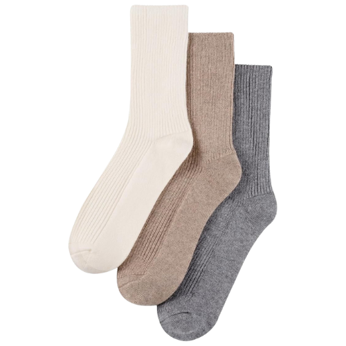 MELUSA 3 Pairs Wool Cashmere Socks for Women Amazon