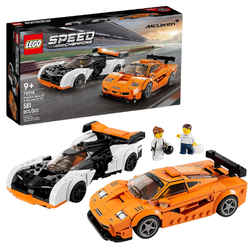 LEGO Speed Champions McLaren Solus GT & McLaren F1 Race Car Toy