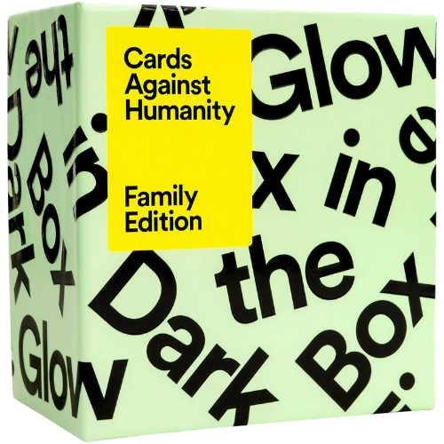 Walmart Cards Against Humanity Family Edition: Glow in The Dark Box • 300-Card Expansion