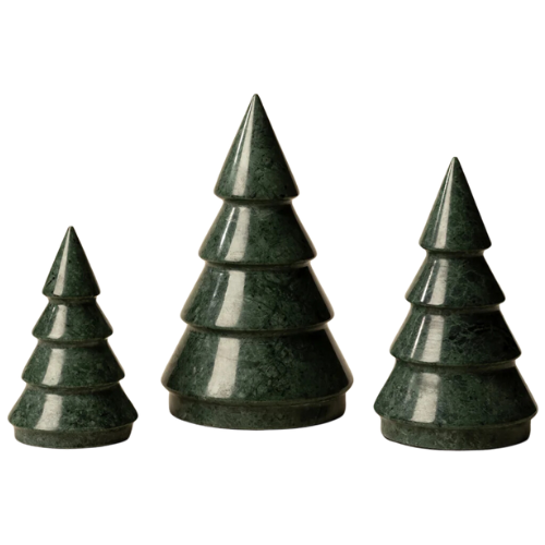 McGee & Co. (US) Jolee Mantel Trees (Set of 3) green marble