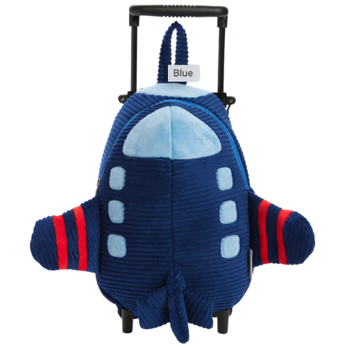 Nordstrom Kids' New Airplane Trolley Backpack luggage wheels roll behind