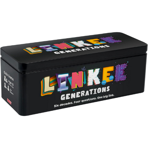 Amazon Ideal | LINKEE Generations Decades Trivia Party Quiz Game: Four Little Questions with one Big Link! 1970's, 80's, 90's, 00's to 2020's | Perfect for Teens, Adults and Families, 3+ Players, Ages 12+