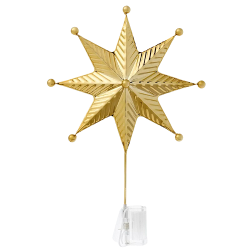 Hammered Metal Star Christmas Tree Topper Gold - Threshold™ designed with Studio McGee Target