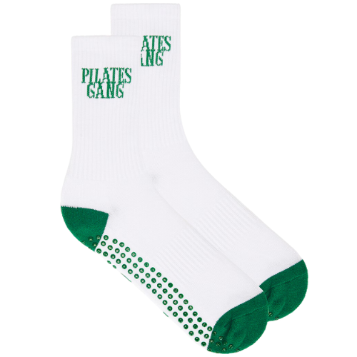 Revolve Souls. Pilates Gang Grip Socks in White