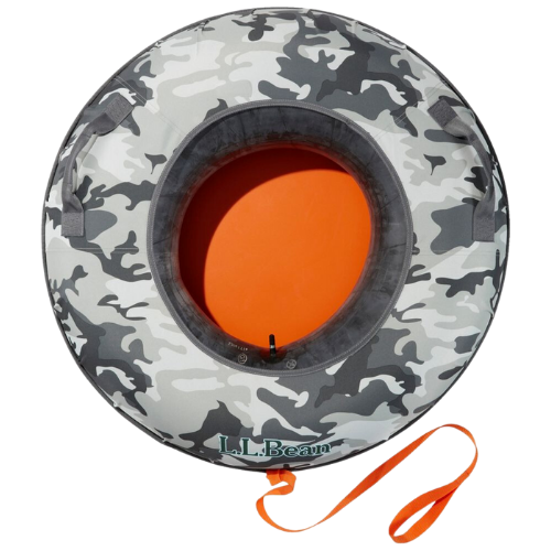 L.L. Bean Sonic Snow Tube camo orange