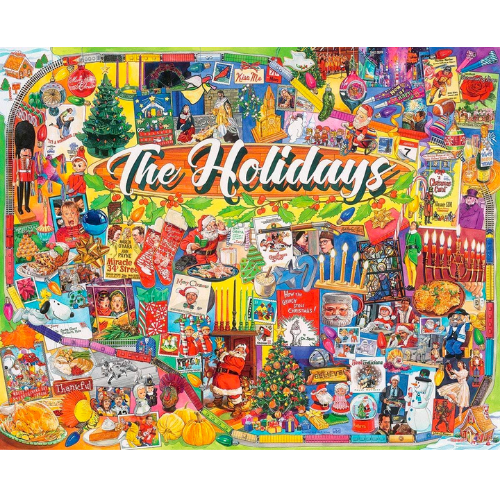 Amazon White Mountain Puzzles The Holidays - 1000 Piece Jigsaw Puzzle