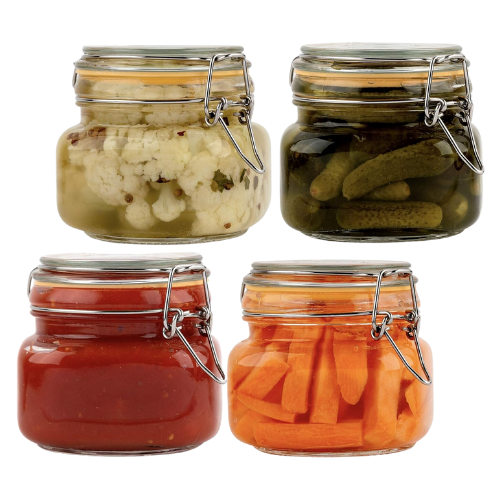 Amazon lidded glass canning jars spice