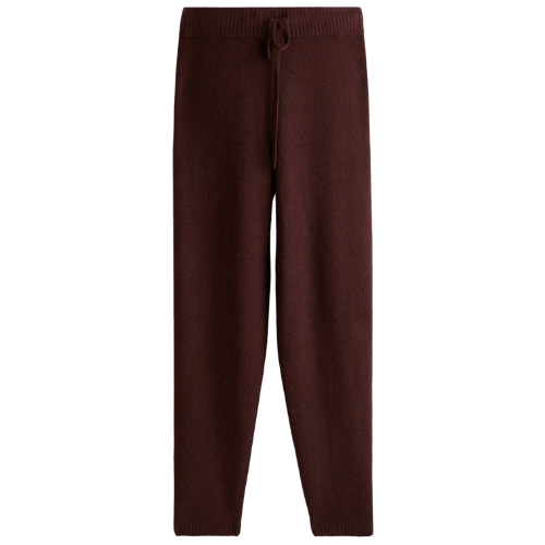 H&M (US + CA) Fine-knit Joggers merlot burgundy red