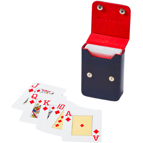 Mark and Graham Leather Playing Cards Set