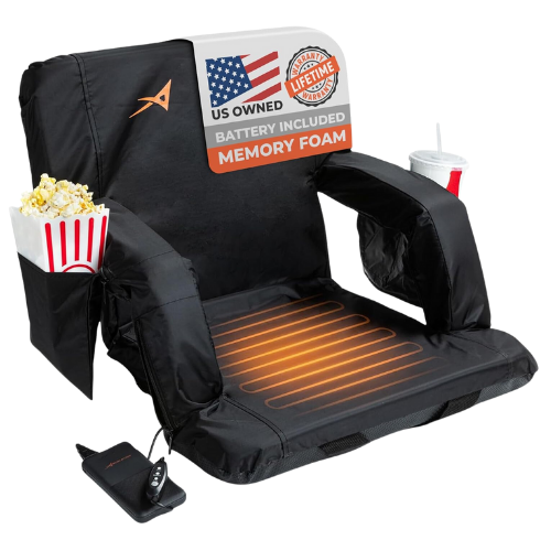 Heated Stadium Seat cupholder