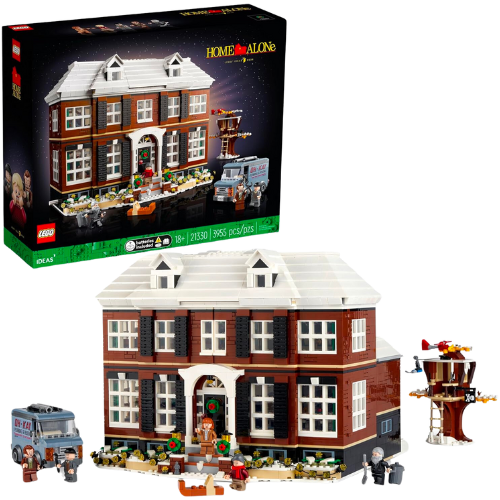 Amazon LEGO Ideas Home Alone McCallisters’ House 21330 Building Set for Adults, Movie Collectible Gift Idea with 5 Minifigures