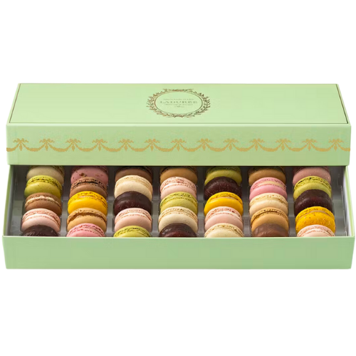 Goldbelly Intemporel - Box of 35 Macarons by Ladurée Paris | Goldbelly