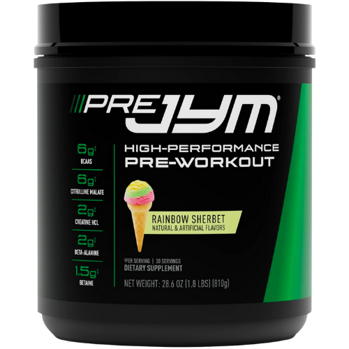 Amazon JYM Supplement Science Pre Jym Rainbow Sherbet, 30 Servings, Rainbow Sherbet, 1.8 Pound (Pack of 1)