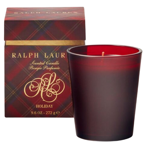 Ralph Lauren Holiday Candle Red Glass