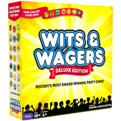 Amazon NorthStar Game Studio | Wits & Wagers Deluxe Board Game - Award Winning Trivia Game - 4+ Players - Ultimate Party Game for Family, Teens and Adults.