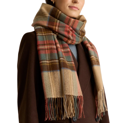 Quince Mongolian Cashmere Tartan Scarf