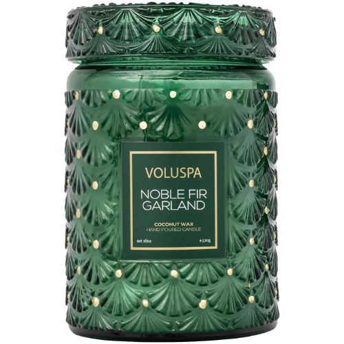 Noble Fir Garland Glass Jar Candle - VOLUSPA | Sephora green