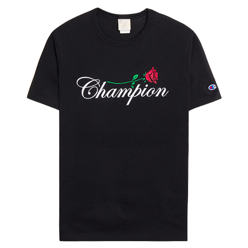 PacSun Champion Rose Heritage T-Shirt black graphic tee