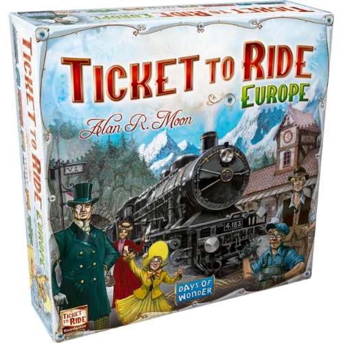 Amazon Ticket to Ride Europe Board Game - Embark on a Railway Adventure Across the Continent! Fun Family Strategy Game for Kids & Adults, Ages 8+, 2-5 Players, 30-60 Min Playtime, Made by Days of Wonder