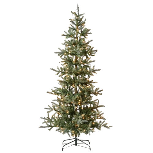 7' Pre-Lit Faux Pine Christmas Tree Clear White Lights - Hearth & Hand™ with Magnolia Target