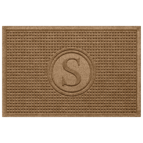 Pottery Barn Waterhog Squares Monogram Doormat