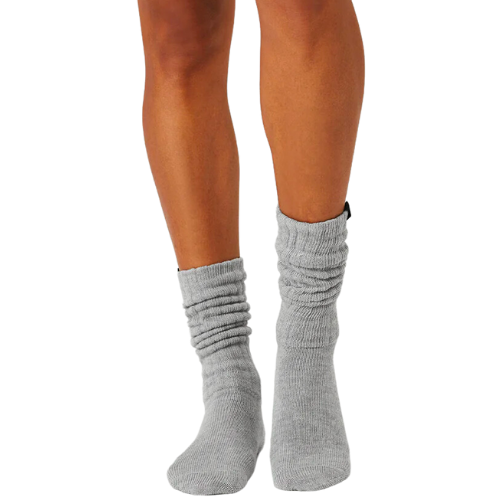 Alo Yoga Gray Unisex Scrunch Sock