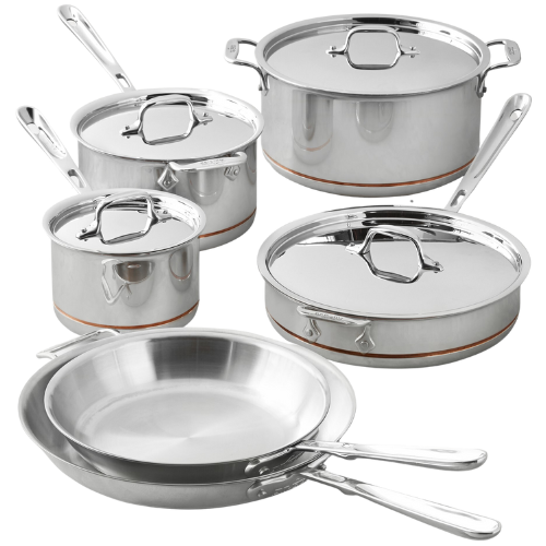 All-Clad Copper Core® 10-Piece Cookware Set Williams Sonoma