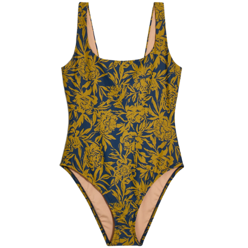 Madewell Scoop-Neck One-Piece Swimsuit in Floral