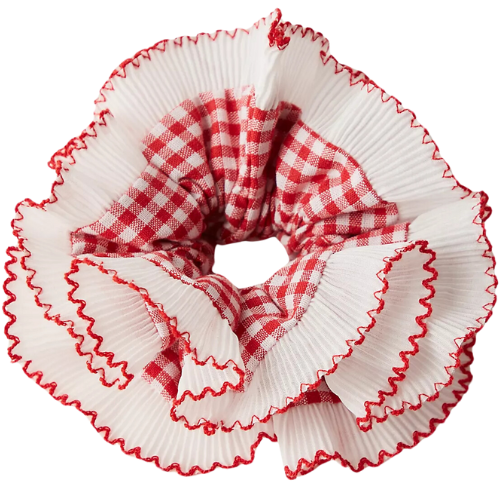 Blue Valentine Jumbo Scrunchie Free People Red Gingham