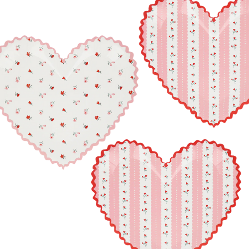 Meri Meri Disposable Heart Paper Plates