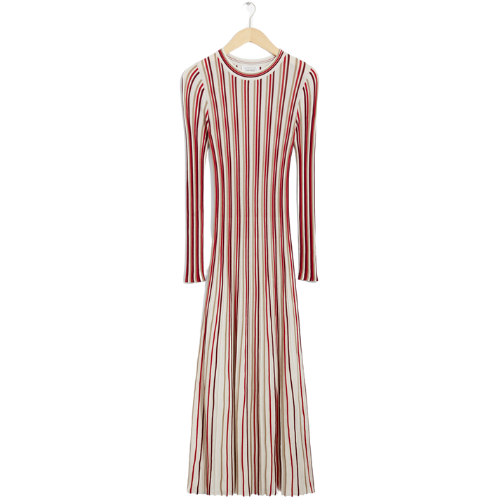 & Other Stories - US Striped Midi Dress