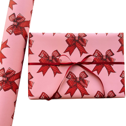 Etsy Gingham Bow Wrap: Red {Gift Wrap, Holiday Bow Wrap, Gingham Bow Wrap, Bow Red Gift Wrap, Bow Holiday Wrap, Bow Wrap, Xmas Wrap}