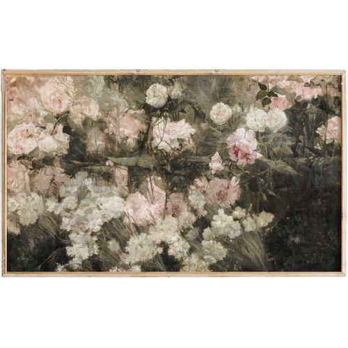 Muted Pink Roses Frame Tv Art