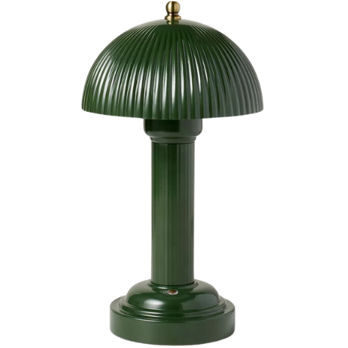 Target Hearth and Hand Magnolia Cordless Rechargeable Library Table Lamp domed green brass metal