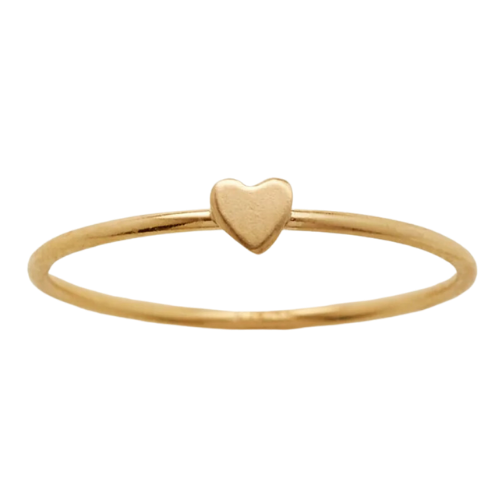 Made By Mary Heart Stacking Ring Gold