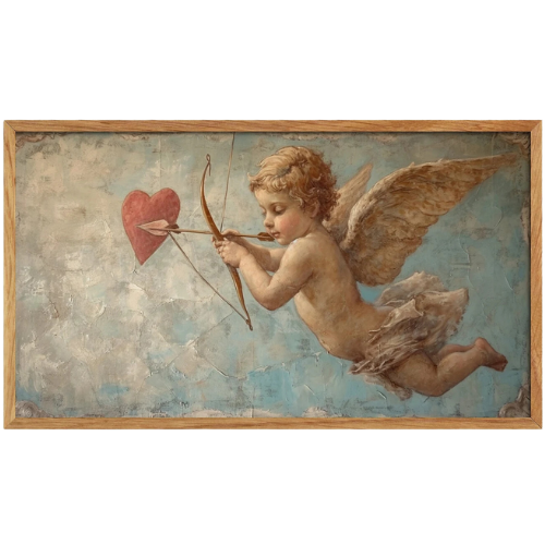 Cupid Arrow Heart Valentine's Day Frame TV Art