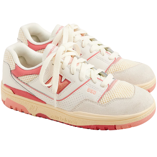 J. Crew US New Balance® 550 kids' sneakers pink