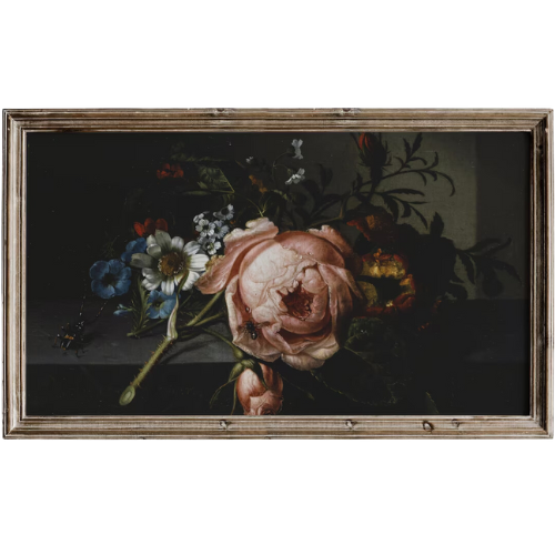 Moody Rose Still Life Frame TV Art