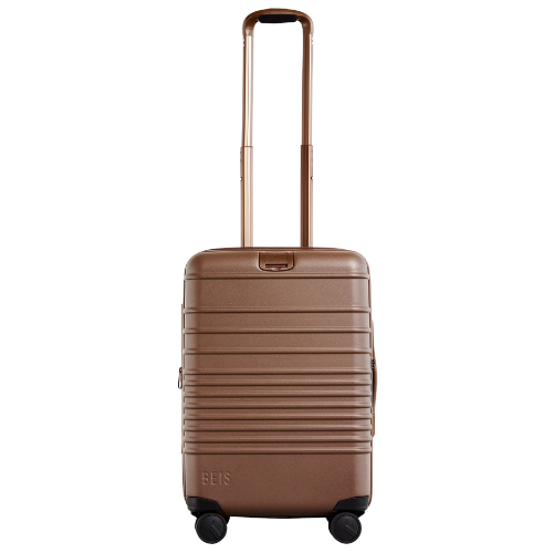 BÉIS Travel The Carry-On Roller in Maple Brown Hard Side Luggage