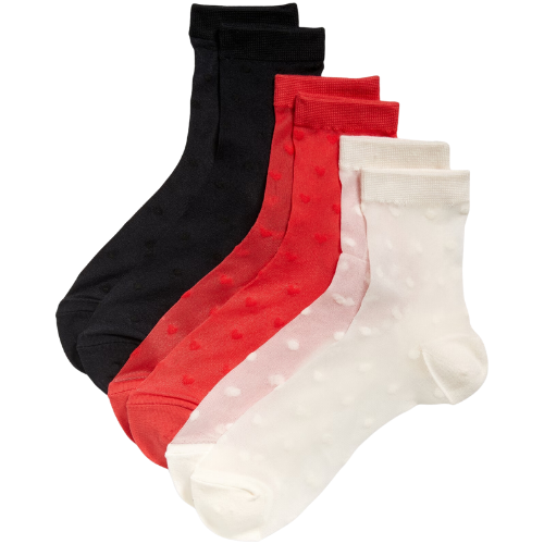 Old Navy Sheer Nylon Crew Sock 3-Pack for Women