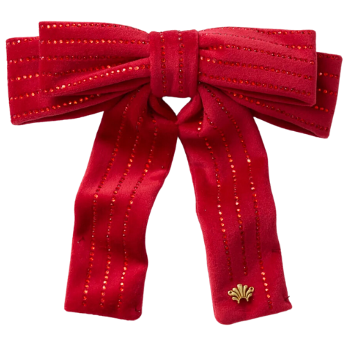 Tuckernuck Lipstick Red Antoinette Pinstripe Bow