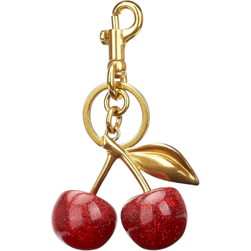 Amazon Cherry Bag Charm Purse Charms Keychain- Car Cherry Accessories keychian Gifts for Women Christmas Gifts For Women Valentine Bag Gifts For Women