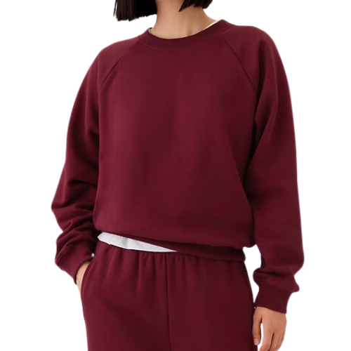 Gap Burgundy Wine Merlot Vintage Soft Raglan Sweatshirt | Gap