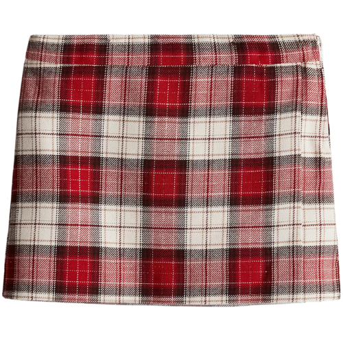 Plaid Wrap Skirt Red H&M Girls