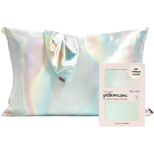 Kitsch Satin Pillowcase with Zipper for Hair & Skin, Softer Than Silk Pillow Cases